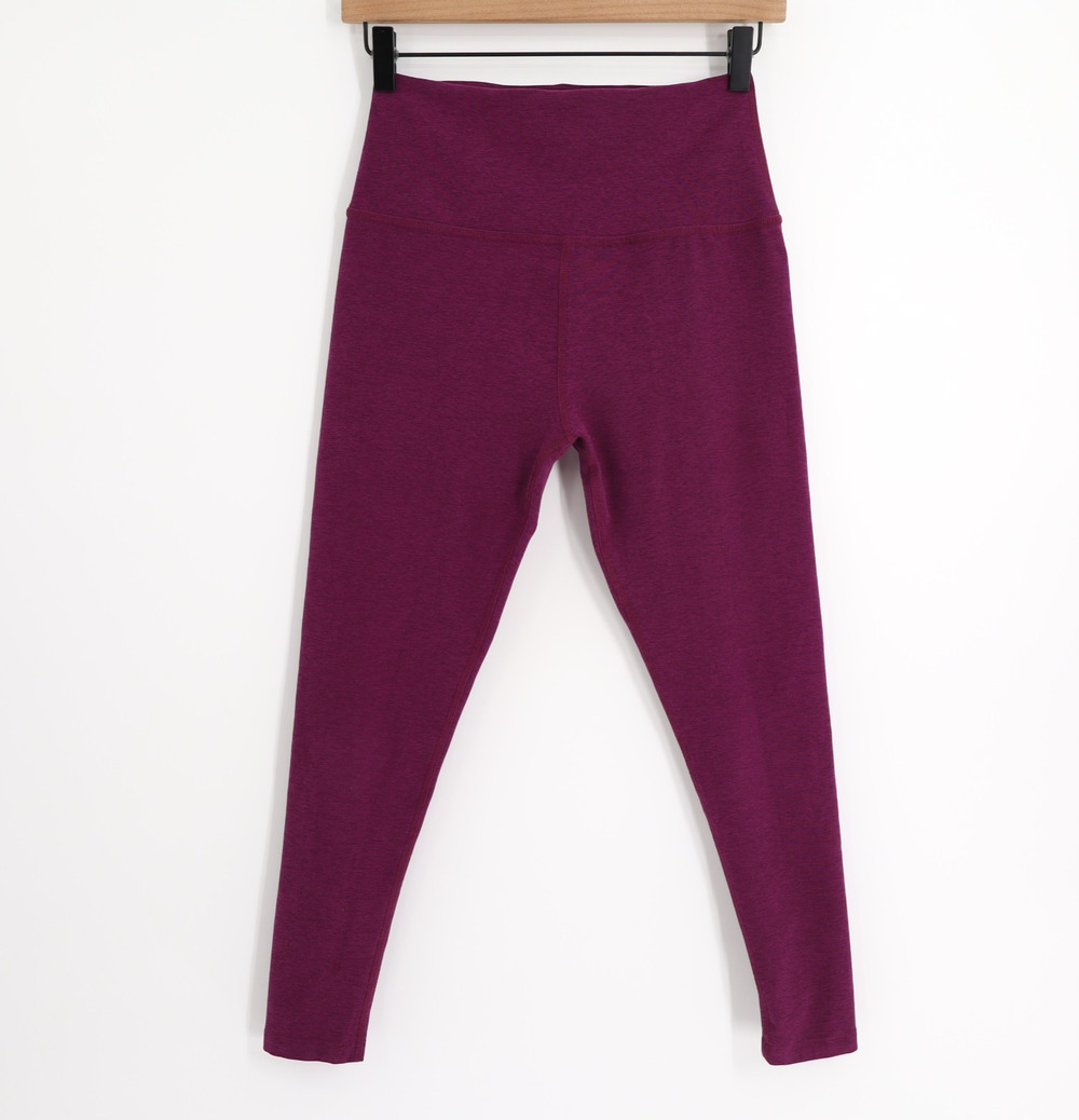Beyond Yoga L Spacedye Caught In The Midi High Waisted Legging Seasonal Burgundy